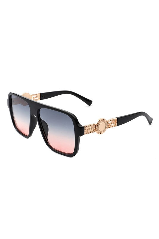 Retro Square Aviator Sunglasses